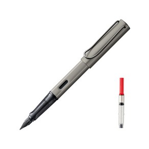 LAMY 룩스 만년필 루테늄 컨버터 5종 세트, EF, 회색