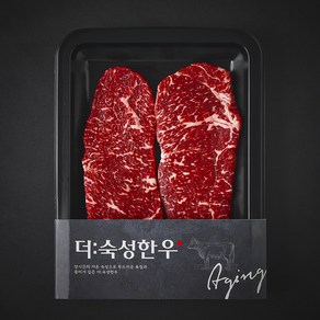 더숙성한우 국내산 채끝 2등급 구이용 (냉장), 200g, 1개