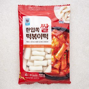 대림선 한입쏙 쌀 떡볶이떡, 600g, 1개