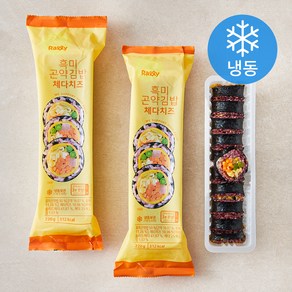 Rally 흑미곤약김밥 체다치즈 (냉동), 220g, 2개