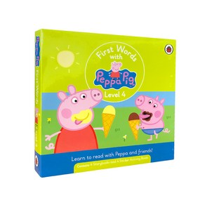 Fist Wods with Peppa Pig Level 4 Box Set Papeback 4종 & Activity 4종 (QR 음원포함 / 영국판), 페파피그