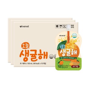 아이배냇 오늘 생귤해 100ml, 감귤맛, 30개