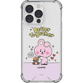 아이컬러즈 BT21 마이 리틀 버디 투명에어 강화 휴대폰 케이스