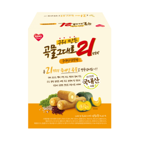 곡물그대로21 구워만든 곡물 그대로21 과자 단호박, 1kg, 1개