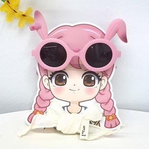 우주아이 여아용 래빗 선글라스 + 스카프 선물세트