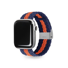 에가든 애플워치 루프밴드 버클 스트랩 42/44/45/49mm, Navy + Oange