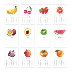 에이블밤부 2021 아트 캘린더, CALENDAR 16 Fuits