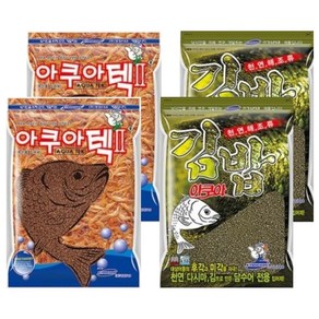 아쿠아 베스트 커플2 떡밥 세트 아쿠아텍2 2p + 김밥 2p