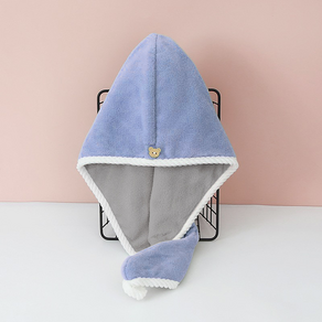 레오빈스 흡수력 좋은 드라이 헤어타올 35 x 60 cm, 블루, 1개