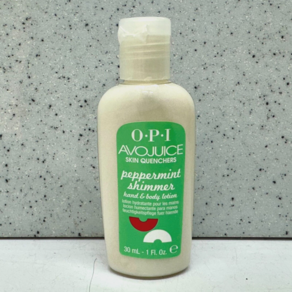 OPI 아보주스 스킨 퀸쳐스 핸드 & 바디 로션 - 페퍼민트 시머 - 1온스 크기, 1개