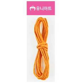 유니아트 칼라지끈 4mm x 5m, 주황, 20개