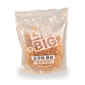 강아지 고구마간식1kg 대용량간식 더빅 고구마큐브1kg, 1kg, 1개