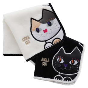 ANNA SUI 안나수이 키티아플리케 미니핸드타올 여성손수건