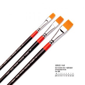 화홍디자인 [2개묶음] 평붓 6호 948 수채화붓 디자인붓 화홍 CW21FCFB, 1개, 1개