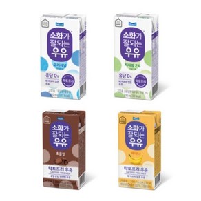 매일 소화가잘되는우유 락토프리 190ml 24개 무배/바나나6+초콜릿6+오리지널6+저지방6