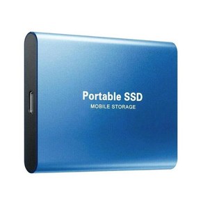 HD 외장 SSD 휴대용 하드 드라이브 대용량 저장 장치 노트북용 고속 C타입 USB3 1 64TB 4TB 8TB 128TB, 2TB, 파란