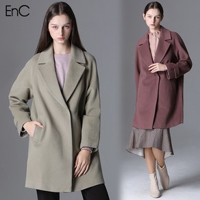 ENC 울블랜드 하프 핸드메이드 코트 ENJH04TA1O