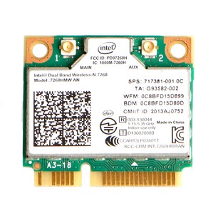 인텔 용 미니 PCI-E 7260HMW 카드 듀얼 밴드 무선 블루투스 호환 4.0