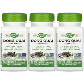 네이처스웨이 동 콰이 당귀 Dong Quai 1130mg(퍼서빙) 100정 3개