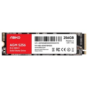 앱코 앱코 AGM M.2 NVMe (S256 256GB), 256GB