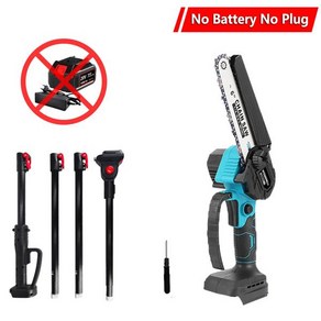 Makita 18V 용 브러시리스 6 인치 전기 체인 톱 연장 극 휴대용 나뭇 가지 로깅 배터리 없음, [01] No battey No plug, 1개