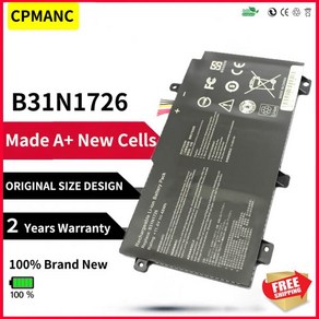 CPMANC B31N1726-1 노트북 배터리 Asus FX504GE FX505DY TUF504GD TUF505DY TUF554GE TUF565GD 게임용 FX5, 한개옵션0