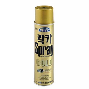 일신 락카 스프레이 금색 420ml he*49784am, 1개