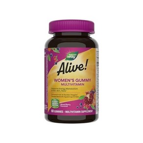 Natue's Way Alive! Women’s Gummy Multivitamin 16 자연의 길은 살아있습니다! 여성용 구미 종합비타민 16가지 비타민 및 미네랄 에너지, 1개