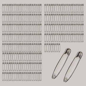 [어반하우스] 시침용 대용량 중형 옷핀 3.3cm 250개입 옷수선 벌크형, 1개, 실버