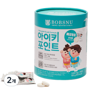 서울대밥스누 아이키 포인트 츄어블캔디, 우유맛, 150g, 2개