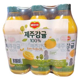 서울 아침에쥬스 (제주감귤) 950ML 종이박스포장, 6개