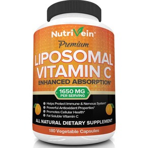 뉴트리플레어 2통 리포조말 비타민C 1600mg 180캡슐 리포솜비타민C, 2개, 180정