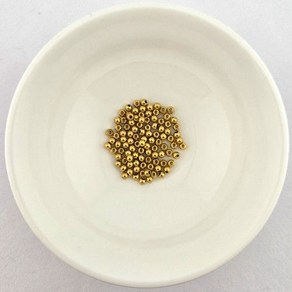 비즈톡 [S1-100-24]써지컬스틸 라운드볼 메탈볼 3.5mm 진공골드 (옵션), 10개