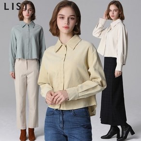 리스트 [리스트(LIST)] 코듀로이 크롭 셔츠 (택가격:138000원)