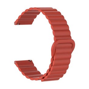 [호환] 화웨이 시계 GT 5 4 용 18mm 마그네틱 실리콘 스트랩 Gamin Venu 3S 2S/Vivoactive 4S GT5Po 스포, 09 Red, 07 Fo Huawei GT4 41MM