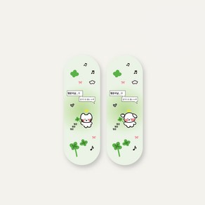 [스마트밴드] 아이엠스튜디오 행운하루 댕냥 핑거 그립 모모밴드 휴대폰 거치대 1+1, 1개, 행운하루댕냥 / 댕이,냥이 1+1