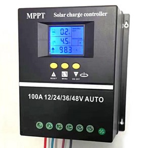 태양광컨트롤러 100A 80A 60A MPPT PWM 충전 12V 24V 36V 48V 자동 도구 PV 배터리 충전기 LCD 및 듀얼 USB 포함, 1) 60A - 12V 24V 36V 48V Auto, 1개