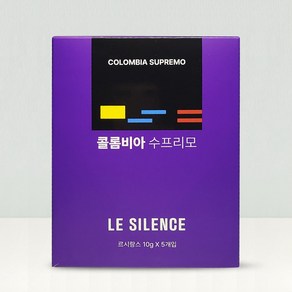 르시랑스 드립백 콜롬비아 수프리모 커피 [], 10g, 1개입, 5개