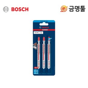 보쉬 T301CHM 인조대리석 직소날 3pcs 카바이드 EXPERT 직쏘날 플라스틱 절단, 3개