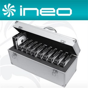 ineo 알루미늄 HDD 하드 보관함(3.5형 10Bay)/I-NC10/3.5형 하드디스크 10개 수납가능/완벽한 충격 방지 설계/생활