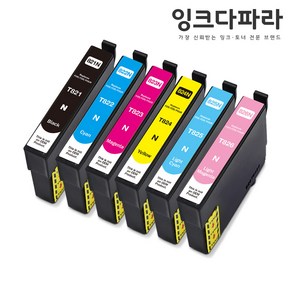 엡손 호환 82N 잉크 세트 R290 R390 T50 TX700W 720WD TX650, 1세트, 82N 호환잉크 6색