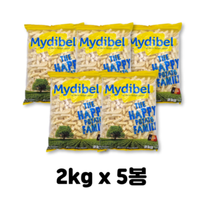 마이디벨 냉동감자 크링클컷 2kg, 5개