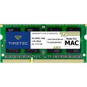 Timec 16GB KIT(2x8GB) 호환 Apple DDR3 1067MHz / 1066MHz PC3-8500 RAM(2010년 중반 13인치) Mac Book Pro(20