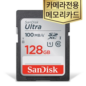 샌디스크 니콘 D3300 SD카드 128기가 카메라 메모리, 128GB