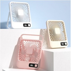 KC인증 탁상용LED선풍기 무소음 자연풍 탁상선풍기, 화이트, Q3화이트(USB-C), USB 충전식