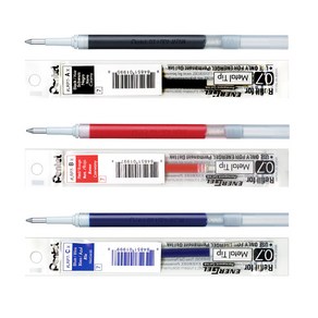 Pentel 펜텔 에너겔 퍼머넌트 리필 LRP5 (니들팁) LRP7 (메탈팁) Energel 리필심 0.5mm 0.7mm 1개입