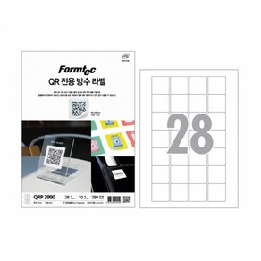 [폼텍]QR전용방수라벨(QRP-399010매28칸), 단품