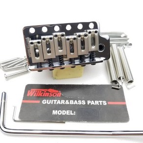 Wilkinson Temolo Bidge System Fo Statocaste ST 일렉트릭 기타 크롬 실버 Spacings 10.5mm WOV02, 1개