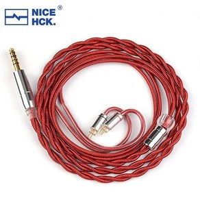 4N RedAg aux단자 순수 실버 HiFi 이어폰 동축 케이블 3 5 2 4 4mm, 1개, 3.5mm With QDC 2Pin