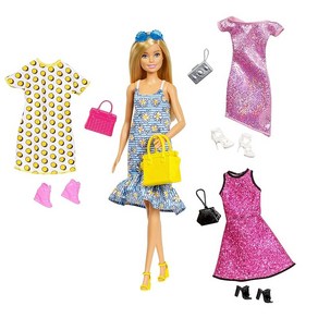 Mattel Barbie Doll & Party Fashions Set